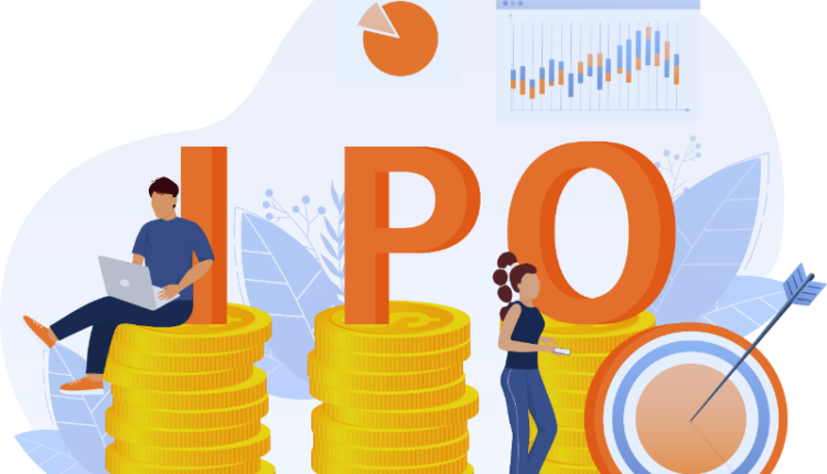 A graphic showing stock market charts and financial data, representing information about IPOs, their full form, allotment status, and types as explained in the blog.